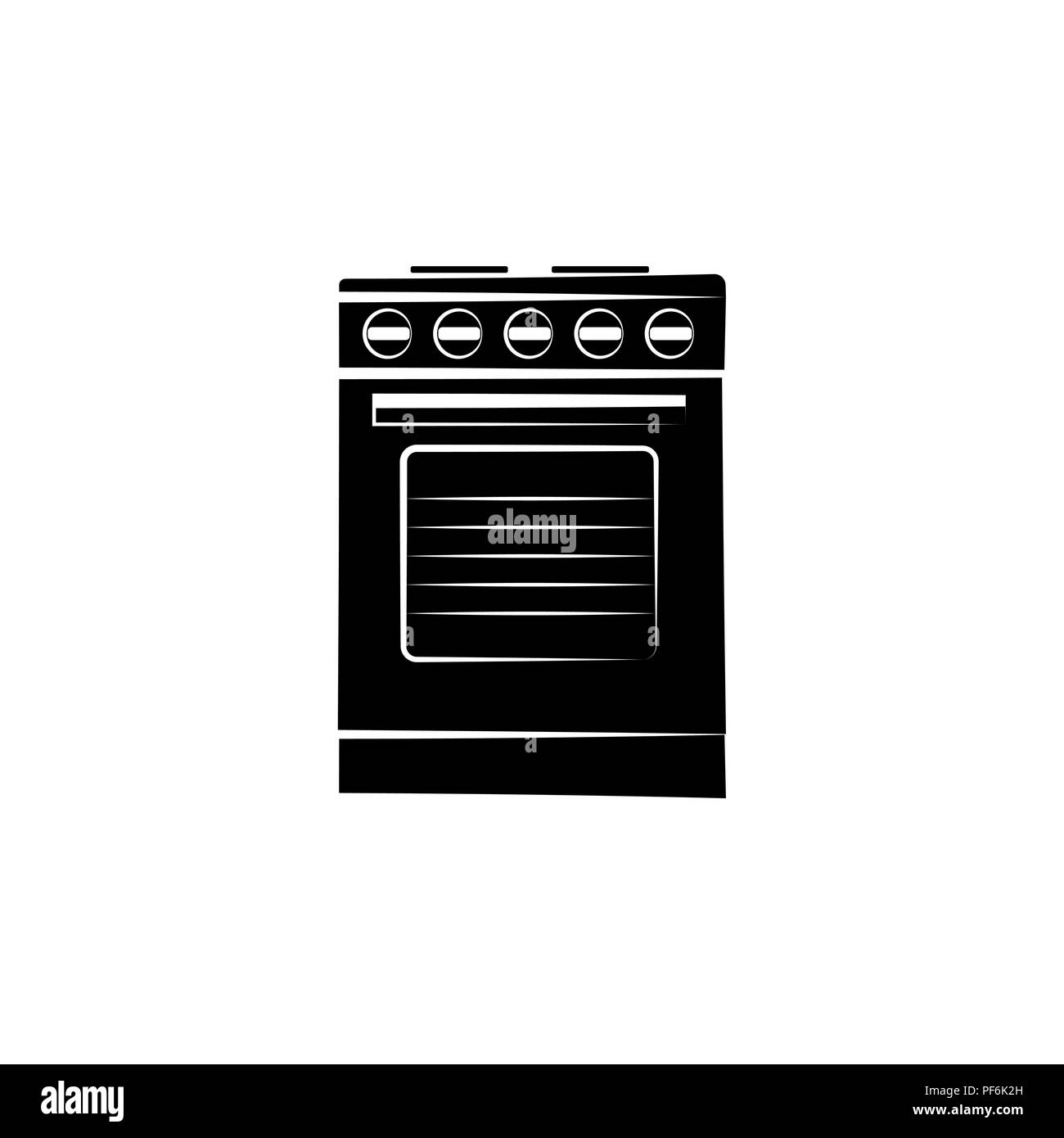 Vecteur icône cuisinière noir sur fond blanc Illustration de Vecteur Vecteur icône cuisinière noir sur fond blanc Illustration de Vecteur