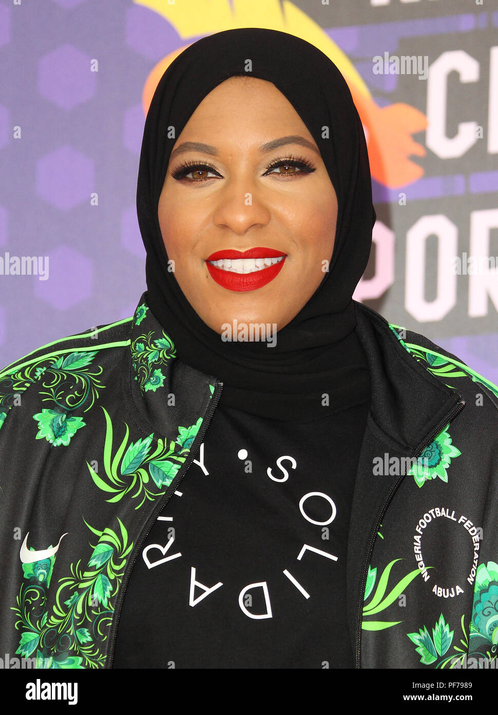 Nickelodeon's Kids' Choice Awards 2018 Sports tenue au Barker Hangar à Santa Monica, en Californie. Comprend : Ibtihaj Muhammad Où : Los Angeles, California, United States Quand : 19 Jul 2018 Credit : Adriana Barraza M./WENN.com Banque D'Images