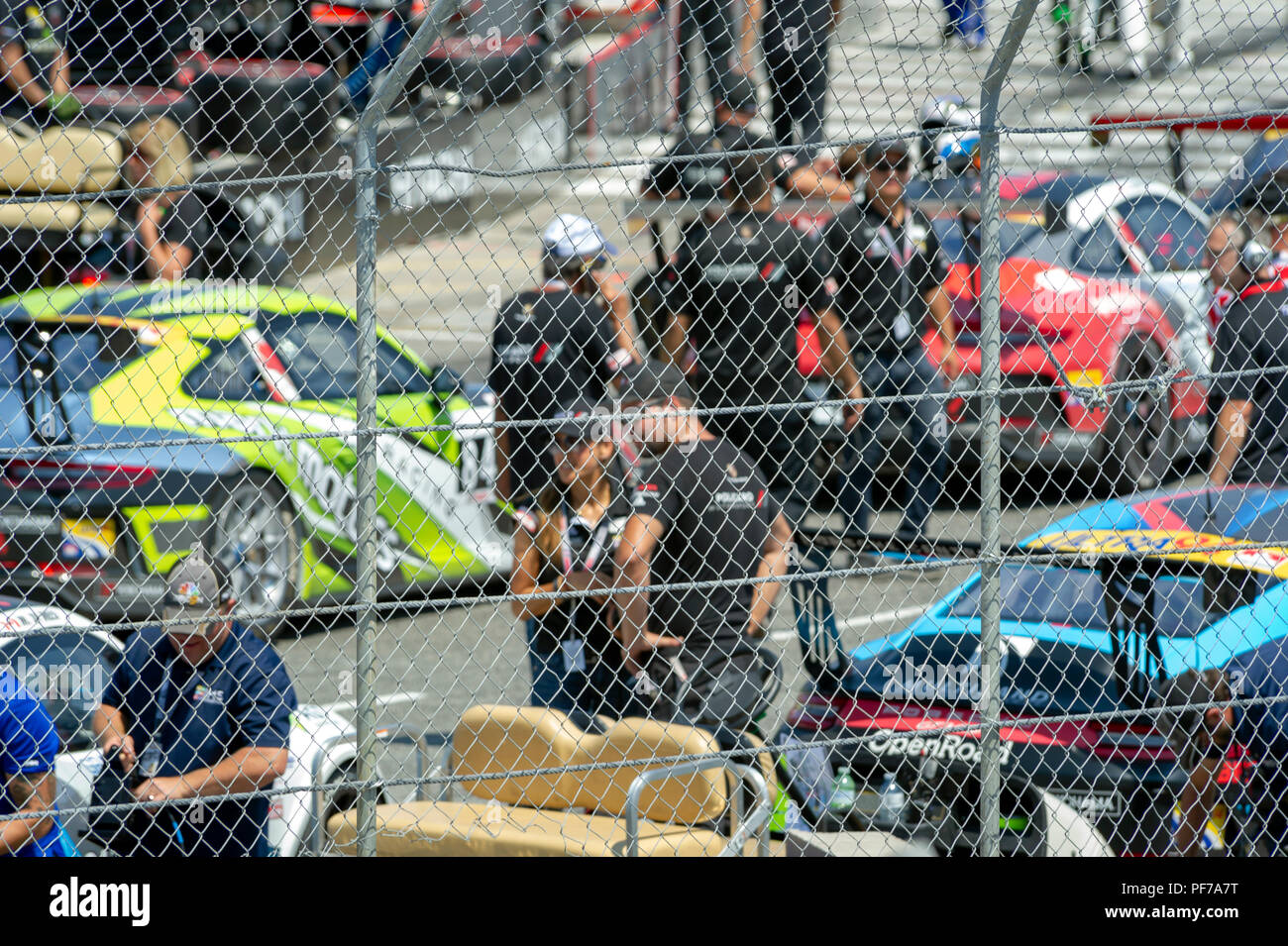 Le jour de la course Indy car à Toronto. Porsche GT3 Cup Canada Banque D'Images