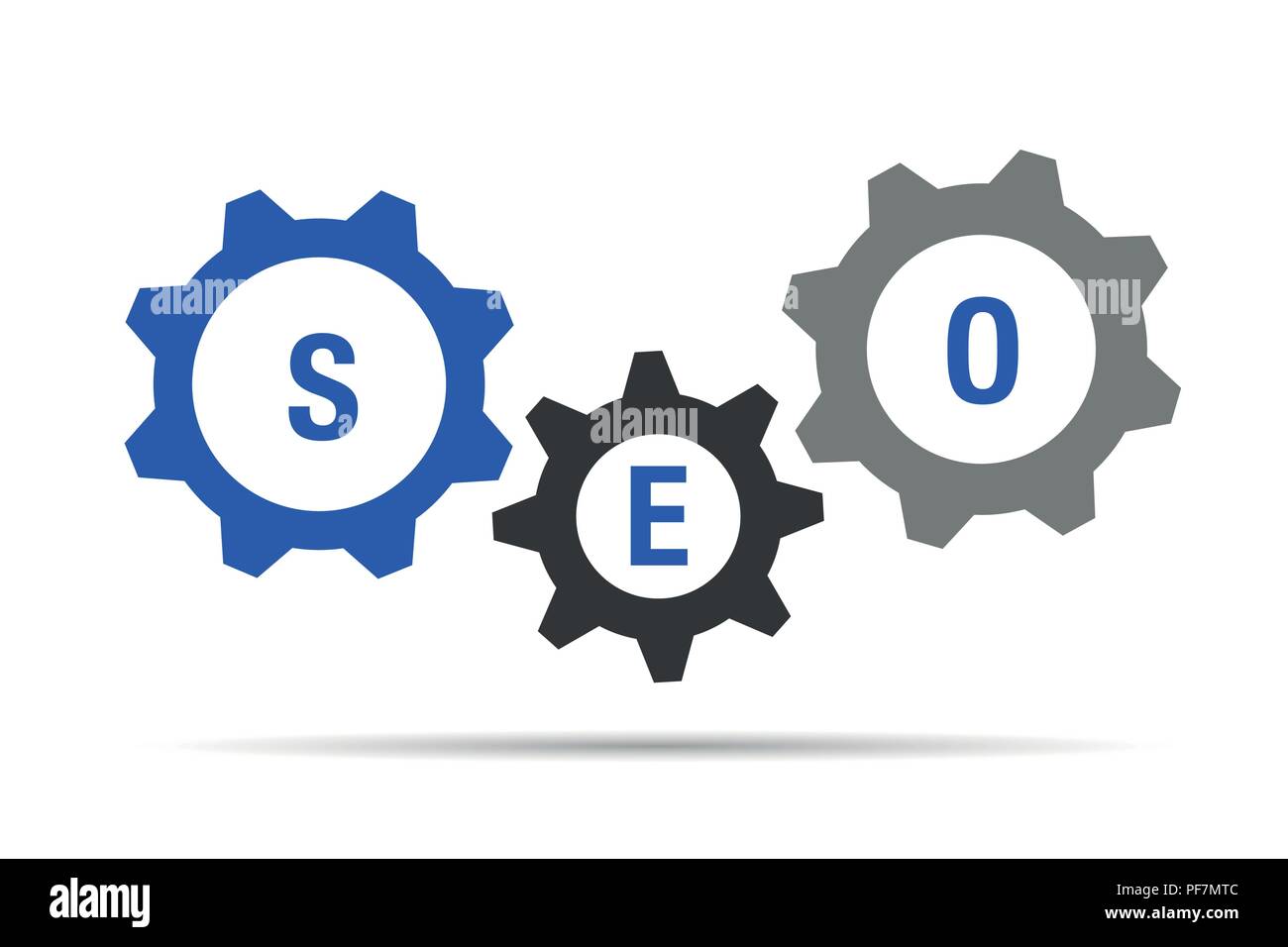 Engrenages design SEO illustration vecteur EPS10 Illustration de Vecteur