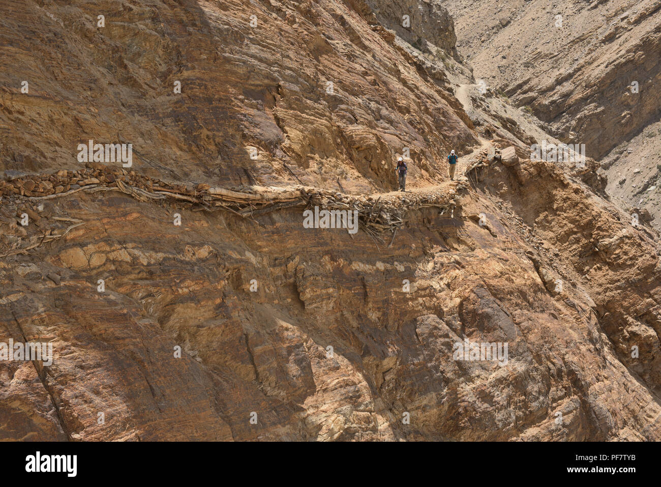 Le Darshai trekking sauvage Gorge dans la vallée de Wakhan, Tadjikistan Banque D'Images