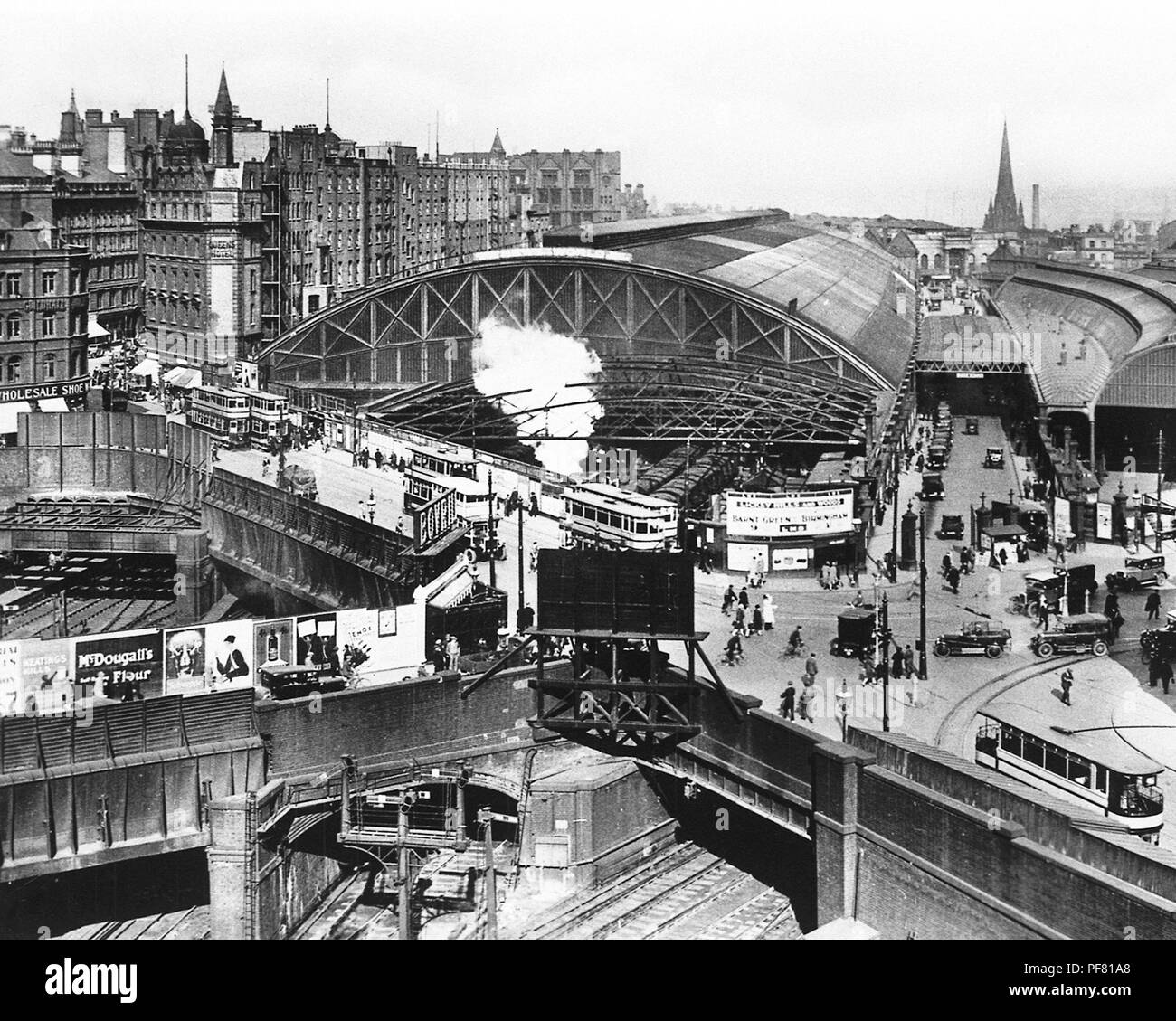 La gare de New Street, Birmingham, début des années 1900 Banque D'Images
