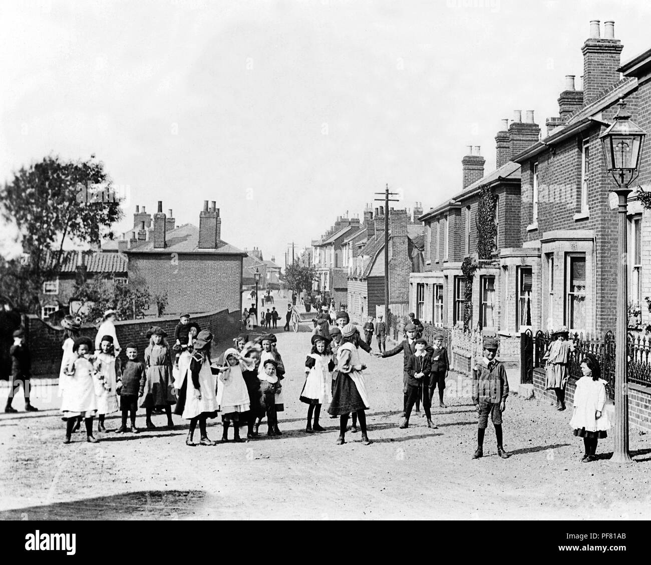 Spring Road, Brightlingsea, période victorienne Banque D'Images