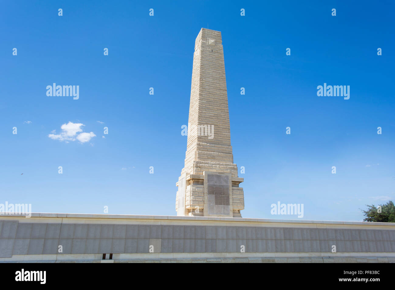 Gelibolu, Turquie - Août 10,2018 : La Helles Memorial memorial bataille du Commonwealth sert pour l'ensemble de la campagne de Gallipoli. Banque D'Images