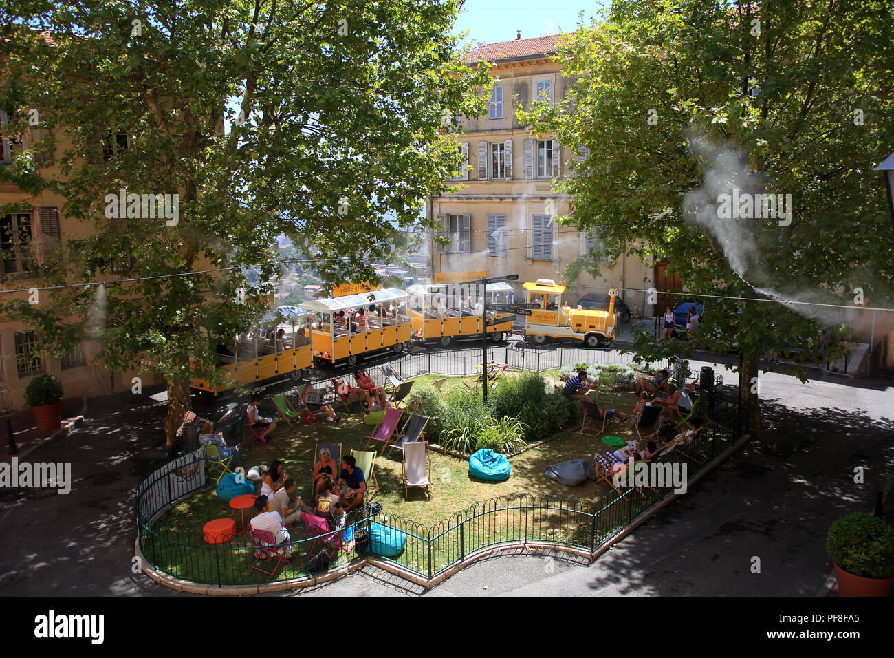 Parfumé sieste dans le vieille ville de Grasse, Alpes-Maritimes, 06, cote d'Azur, PACA Banque D'Images