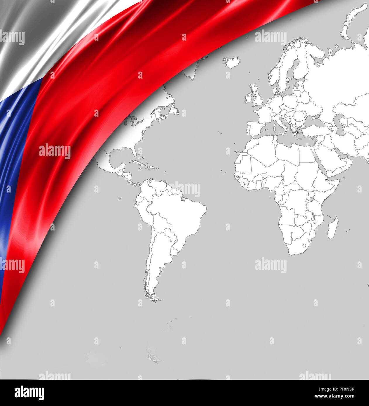 Drapeau De La République Tchèque Avec Une Place Pour Votre