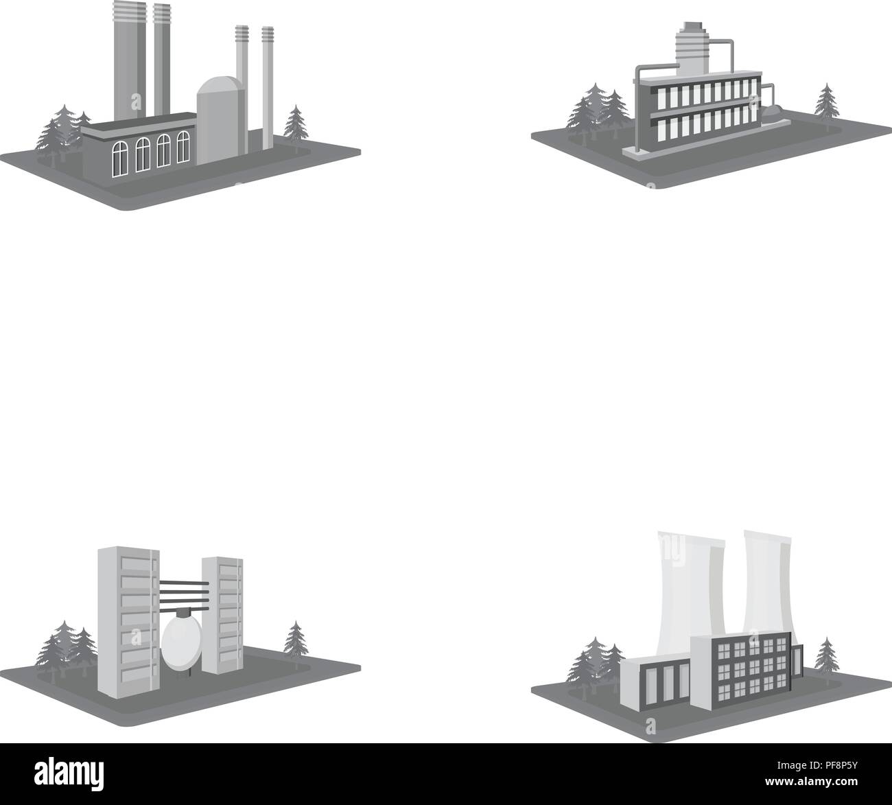 Blast,des,entreprises,collection,chimie,entreprise,vous,complexe,enrichissement matériel,entreprise,entreprise,fourneau,illustration,industrie,isolé,logo,isométrique,manufacture,fabrication,de la métallurgie,usine,monochrome,locaux,production,le recyclage,réservoir,set,magasin,structure,signe,tour,symbole,trompette,web,vecteur vecteurs vecteur , Illustration de Vecteur