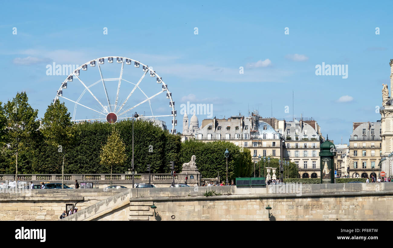 Grande roue à Paris Banque D'Images