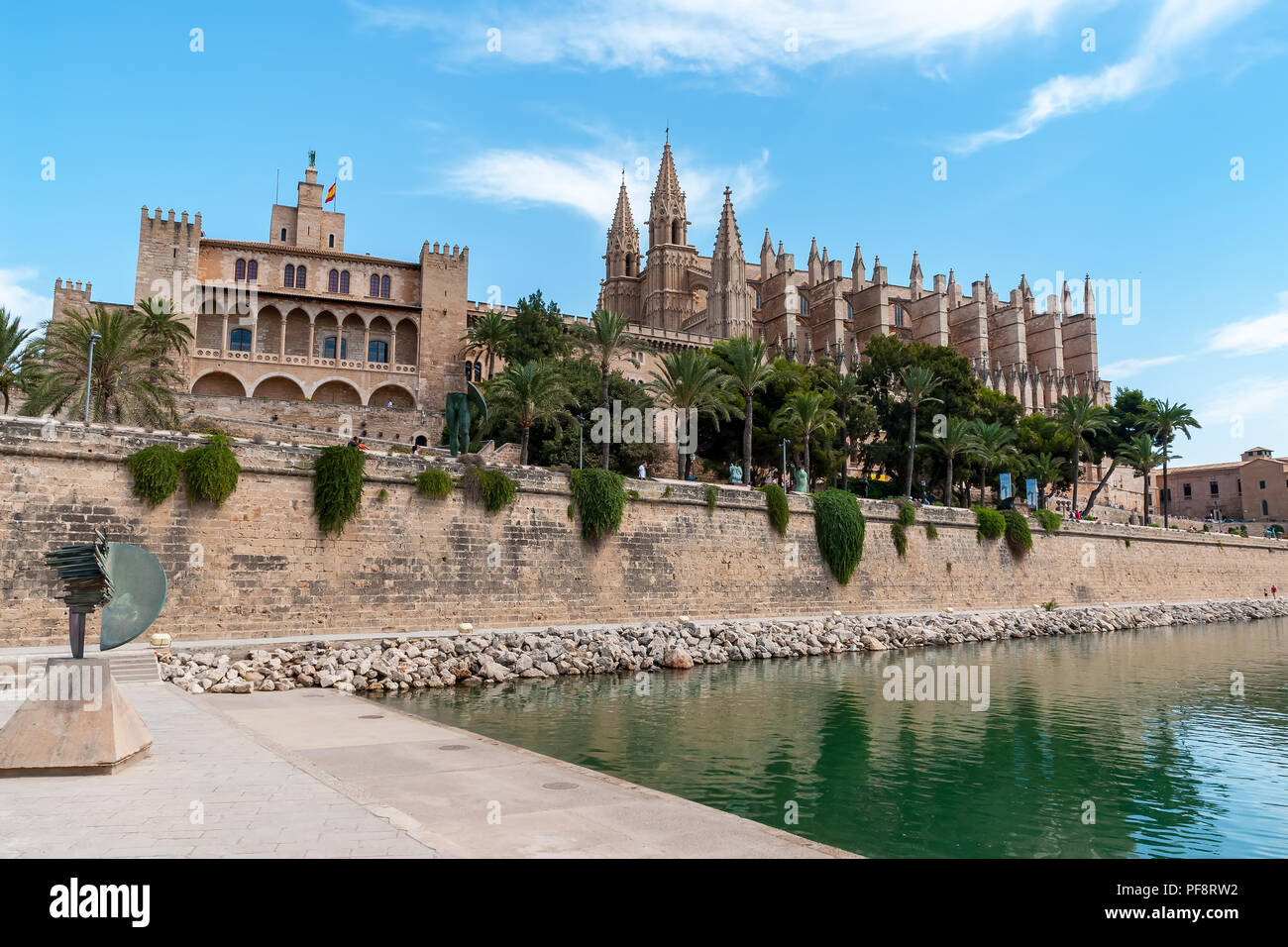 Cathédrale de Palma de Mallorca et Almudaina - Iles Baléares, Espagne Banque D'Images