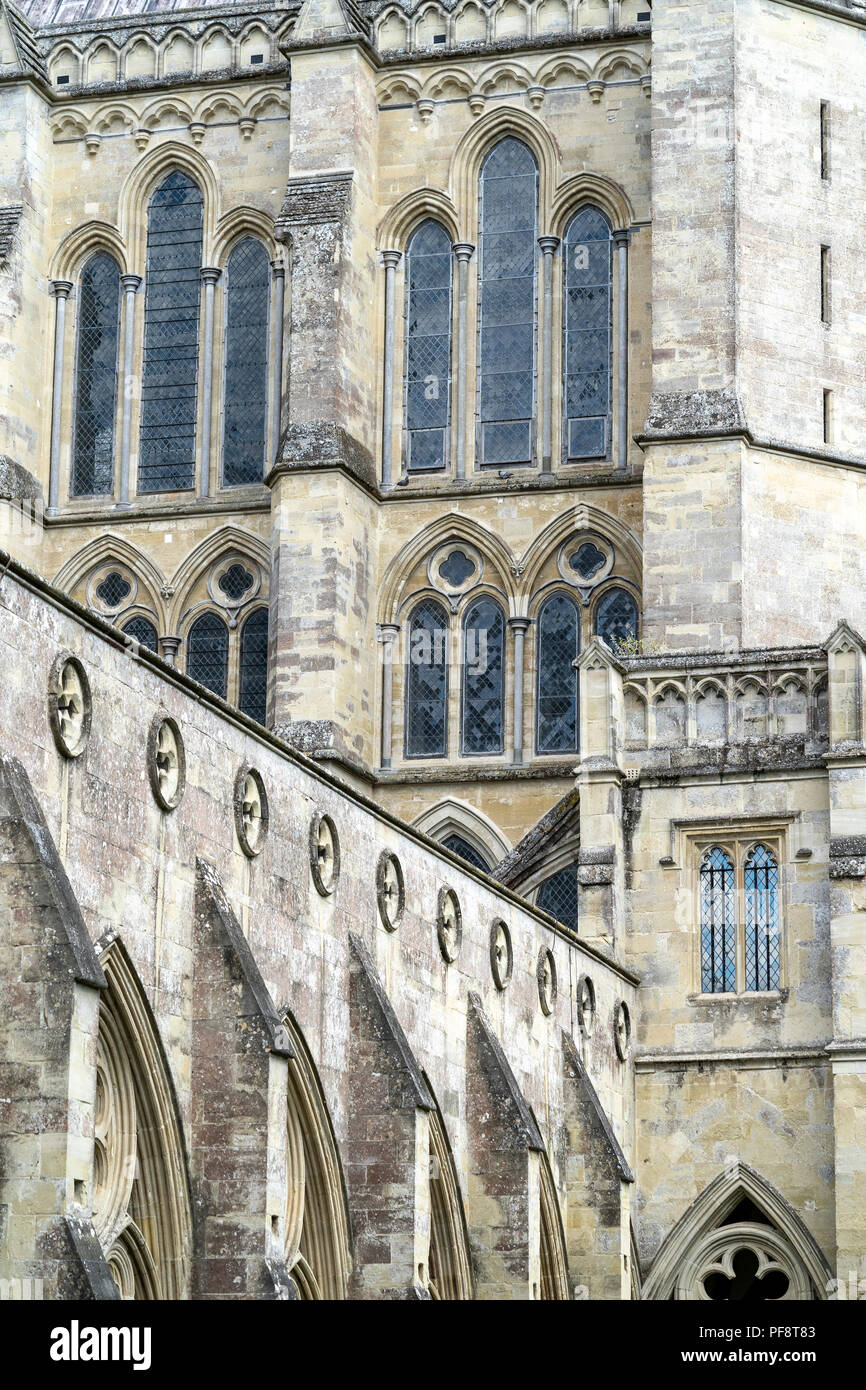 Résumé de la cathédrale de Salisbury Banque D'Images