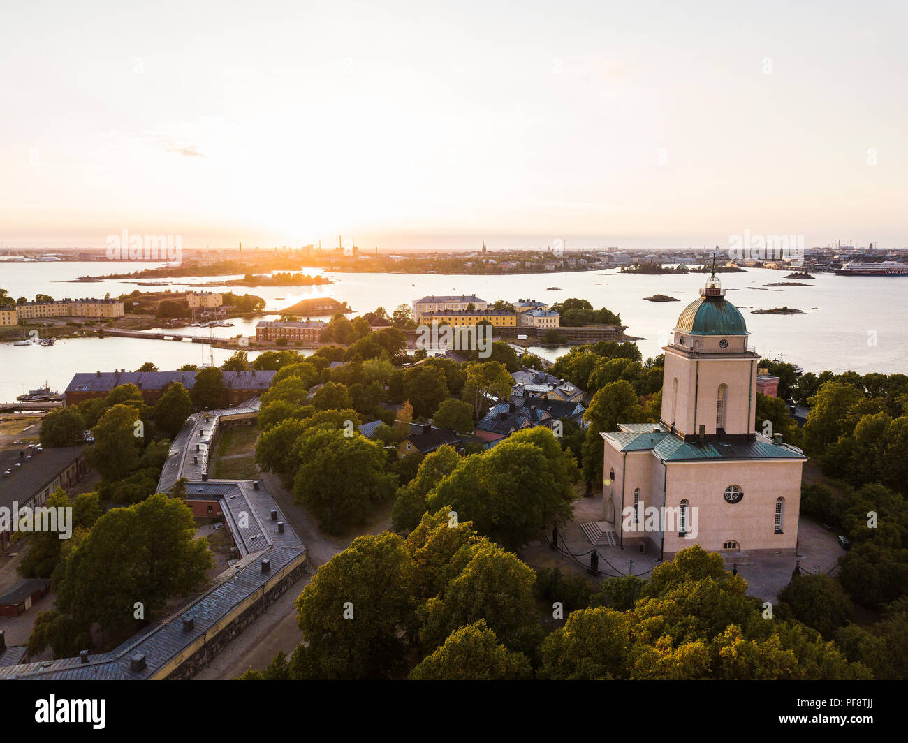 La forteresse de Suomenlinna Sea à Helsinki en Finlande Banque D'Images