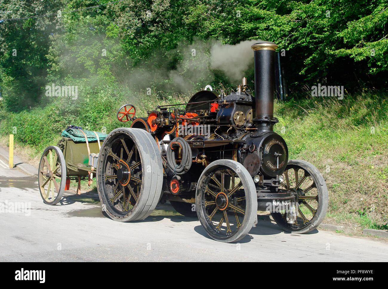 Moteur de traction Fowler Banque D'Images