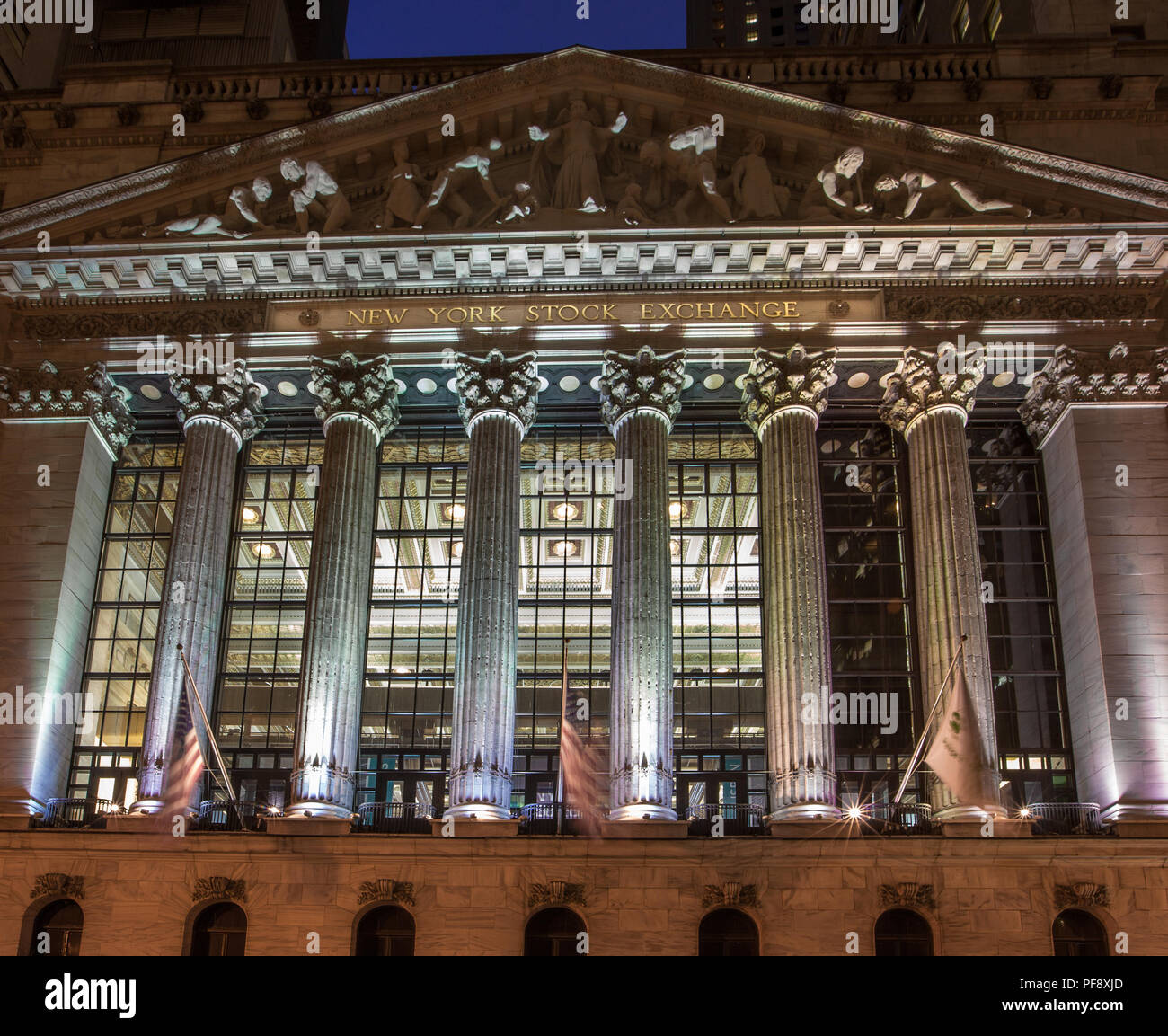 New York Stock Exchange à New York City Banque D'Images
