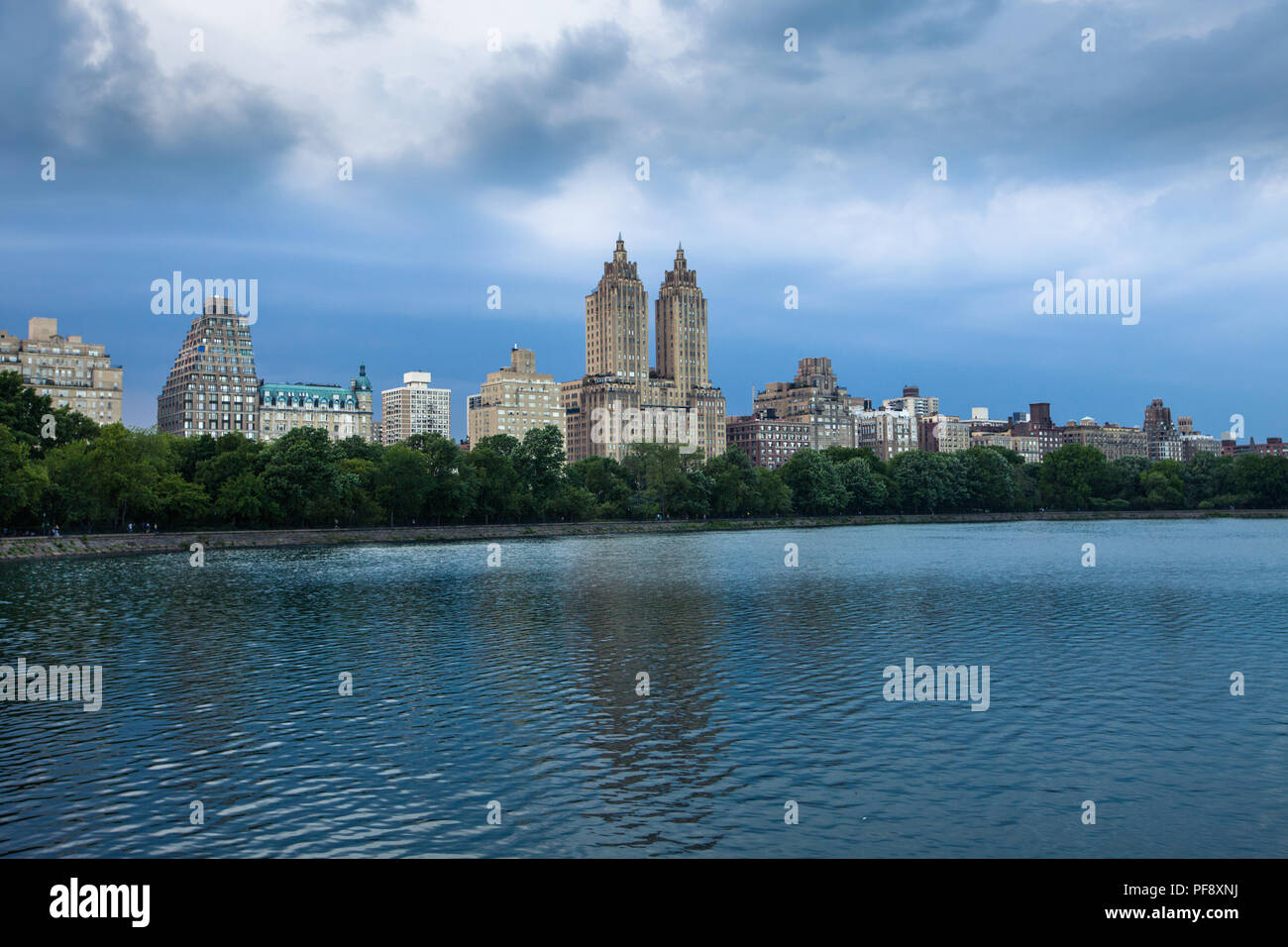 New York City Skyline de Manhattan depuis Central Park Banque D'Images