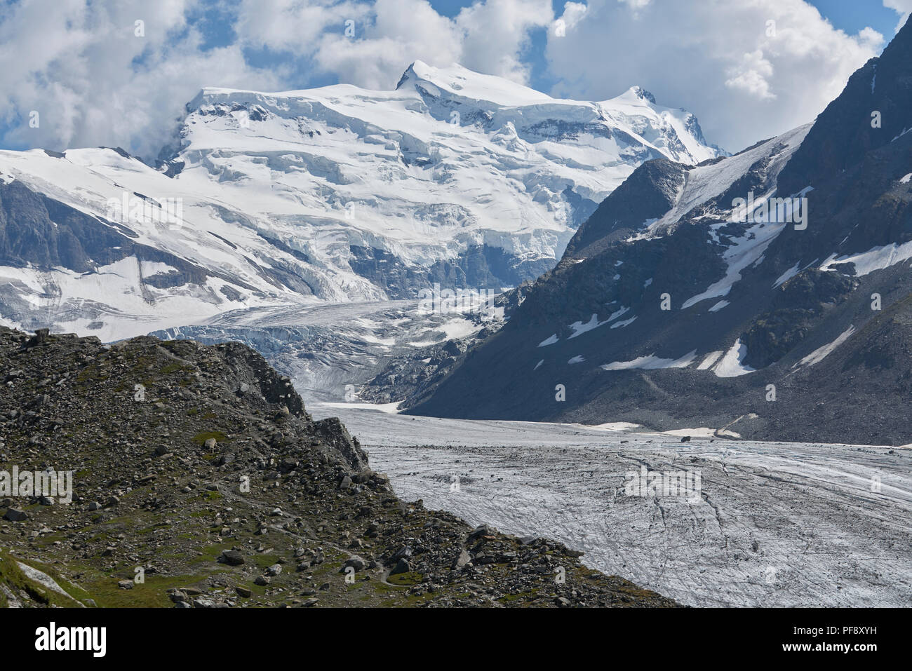Glacier de Corbassière, Suisse, Valais, Valais, Europe Banque D'Images