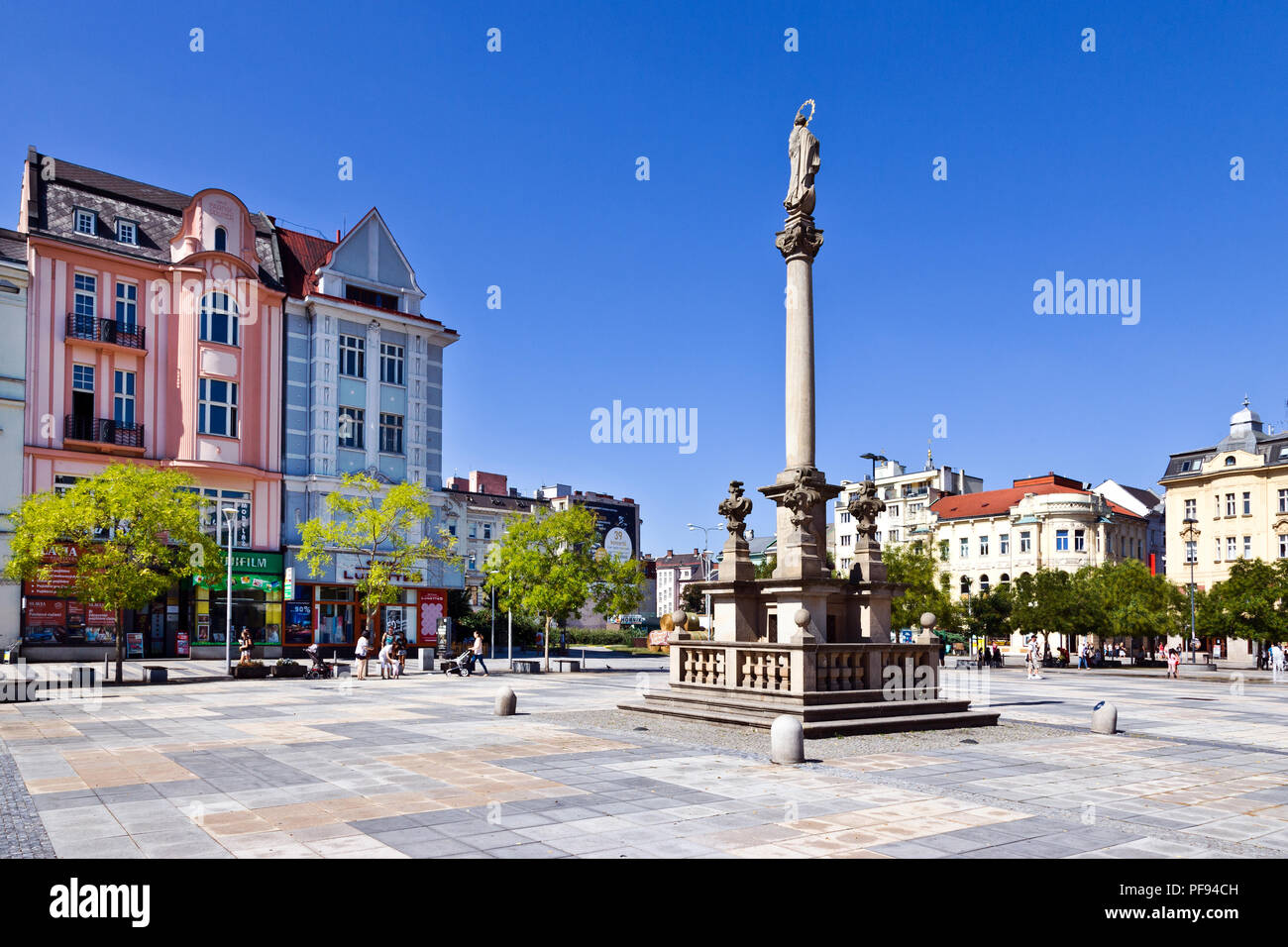 Masarykovo náměstí, Ostrava, Moravskoslezský kraj, Česká republika / place Masaryk, Ostrava, ville au nord de la Moravie, République Tchèque Banque D'Images