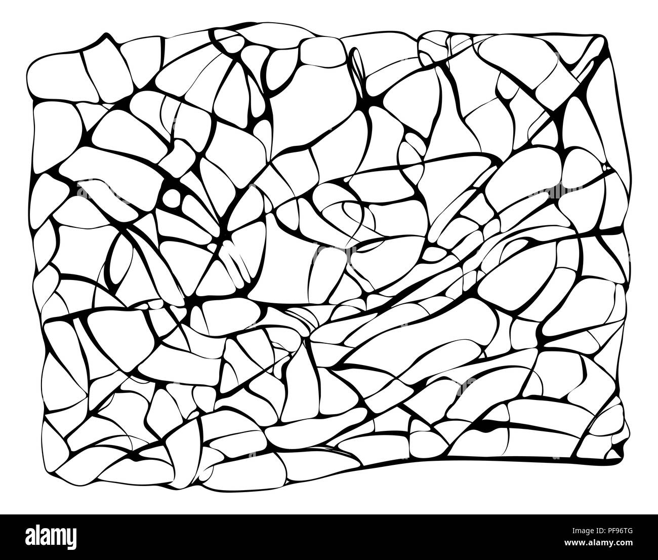 Fissures sur vecteur conception verre isolé sur fond blanc Illustration de Vecteur