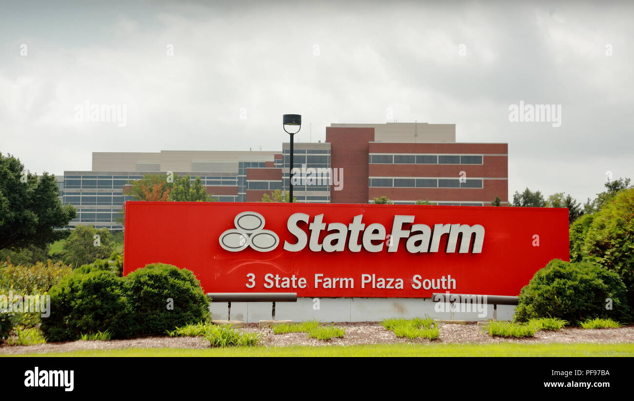 Siège de State Farm, Bloomington, Illinoi Banque D'Images