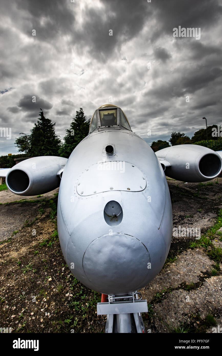 Le Gloster Meteor a été le premier chasseur à réaction britannique et les avions à réaction uniquement pour réaliser les opérations de combat pendant la Seconde Guerre mondiale. Le M Banque D'Images