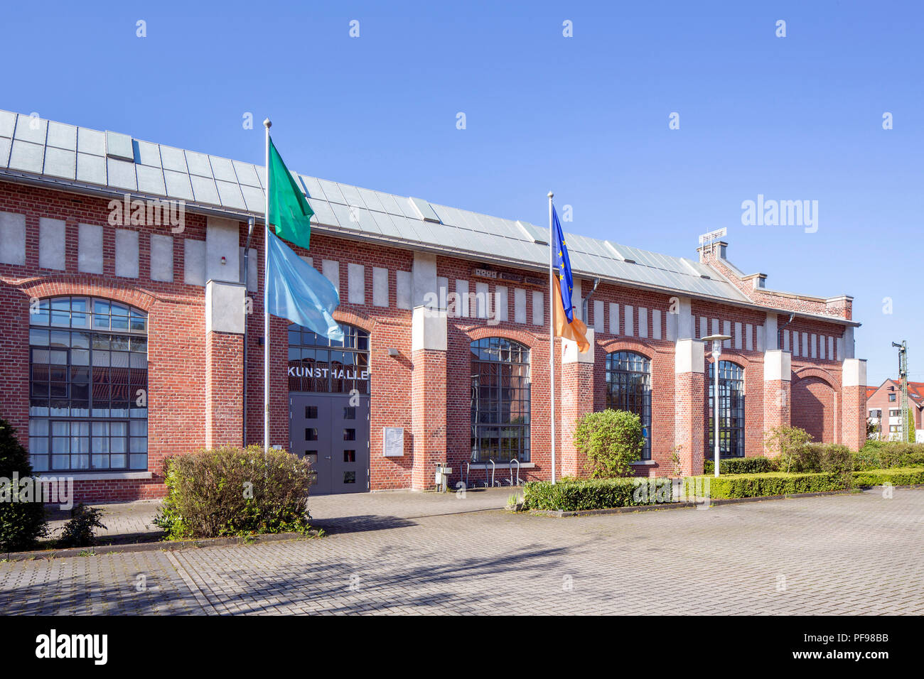 Ancien Atelier de la gare de Hanovre Royal, aujourd'hui Centre pour l'économie, des médias et de l'art, il Centre, Lingen, l'Ems Banque D'Images