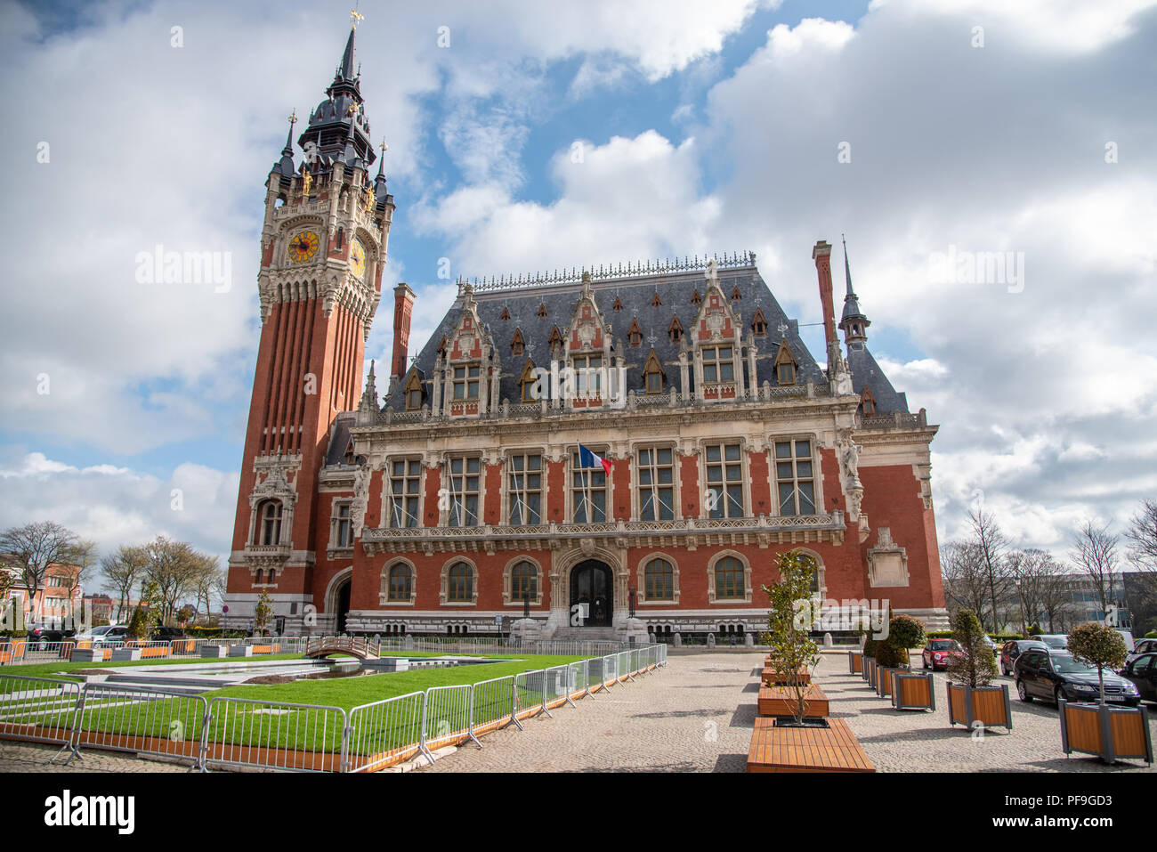Hôtel de ville de Calais, France Banque D'Images