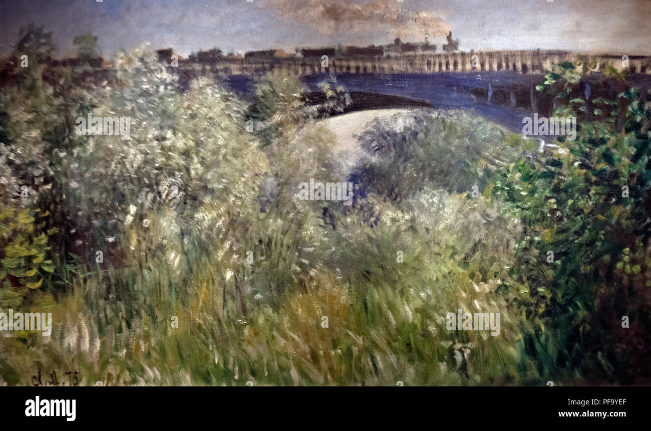 Claude Monet - Le Pont de Argenteuil (1875) Banque D'Images