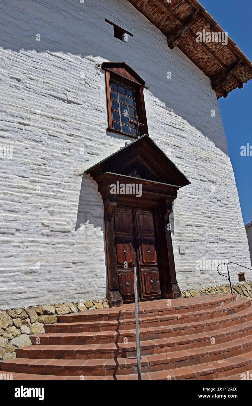 Mission San Jose fenêtre, Fremont, Californie Banque D'Images