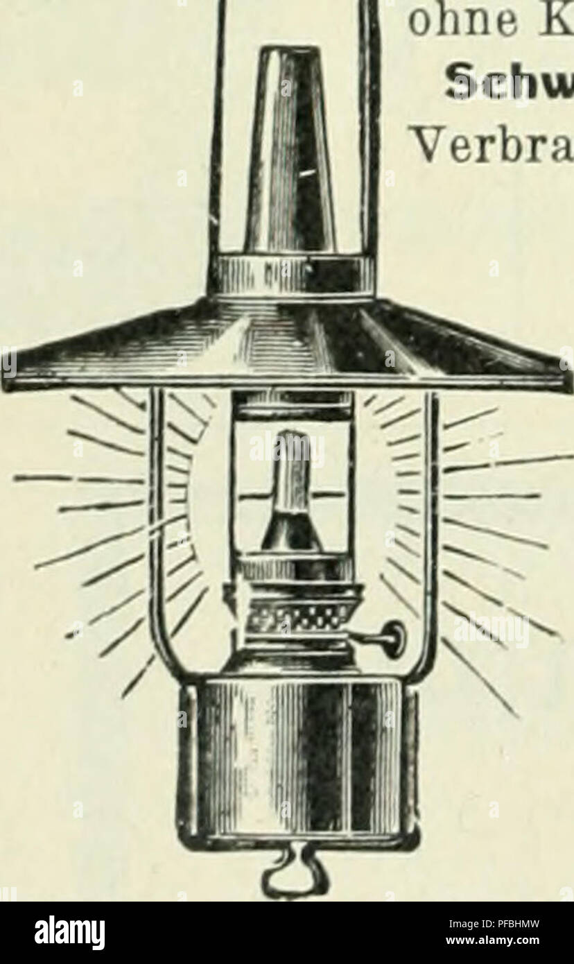 Tropenpflanzer ; Zeitschrift der Landwirtschaft l fr. Plantes tropicales ;  les cultures tropicales. ^. N° 30 Hängelampe "'Vy un^»* ohne Korb mit  Schwerer Stahlblechbehälter Rundbrenner' 14" 1 litre de pétrole Verbrauch