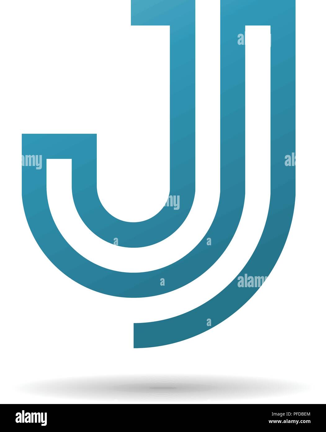 Creative Lettre J logo design éléments de modèle, j lettre meilleur logo design, logo design alphabet Illustration de Vecteur