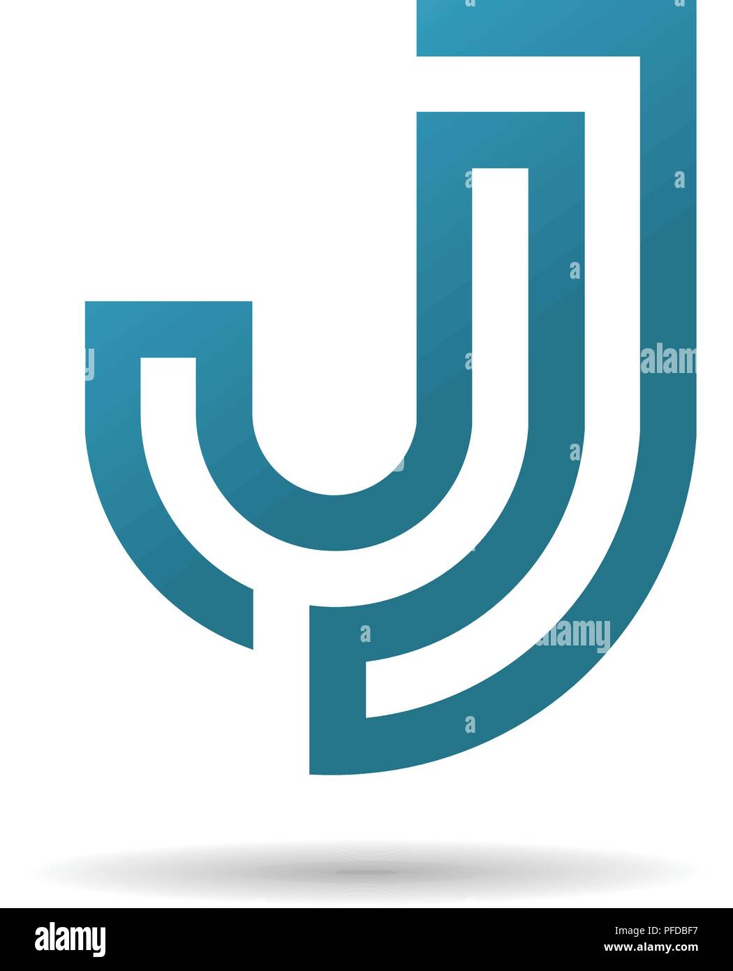 Creative Lettre J logo design éléments de modèle, j lettre meilleur logo design, logo design alphabet Illustration de Vecteur