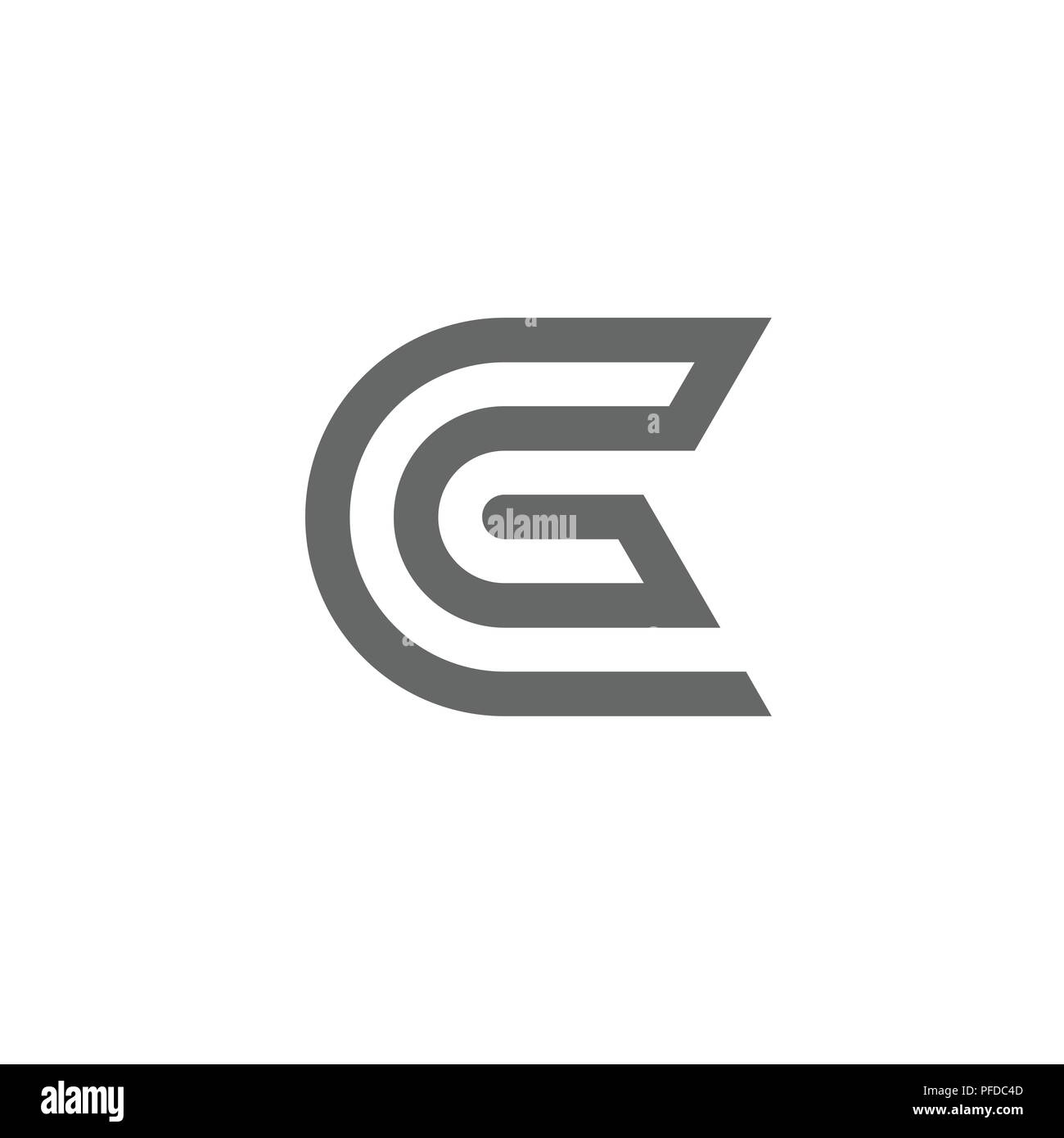 G Lettre circulaire avec logo vector illustration modèle, Lettre G vecteur logo, création logo lettre Lettre G Illustration de Vecteur