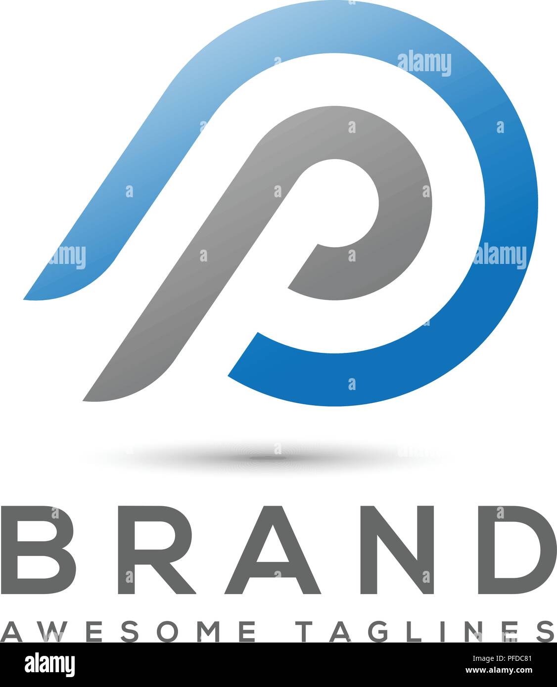 Résumé Lettre P modèle de conception de logo éléments. Résumé lettre PP.Business entreprise lettre PP logo design vector Illustration de Vecteur