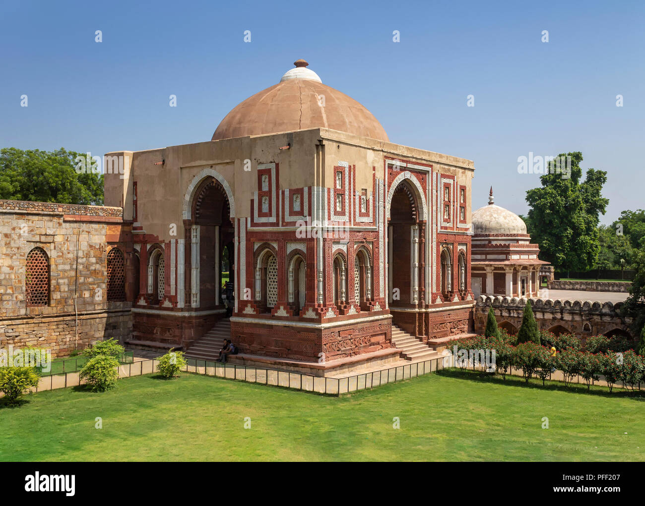 New Delhi , Inde- 20 septembre 2014 Vue de l'Alai Darwaza Banque D'Images