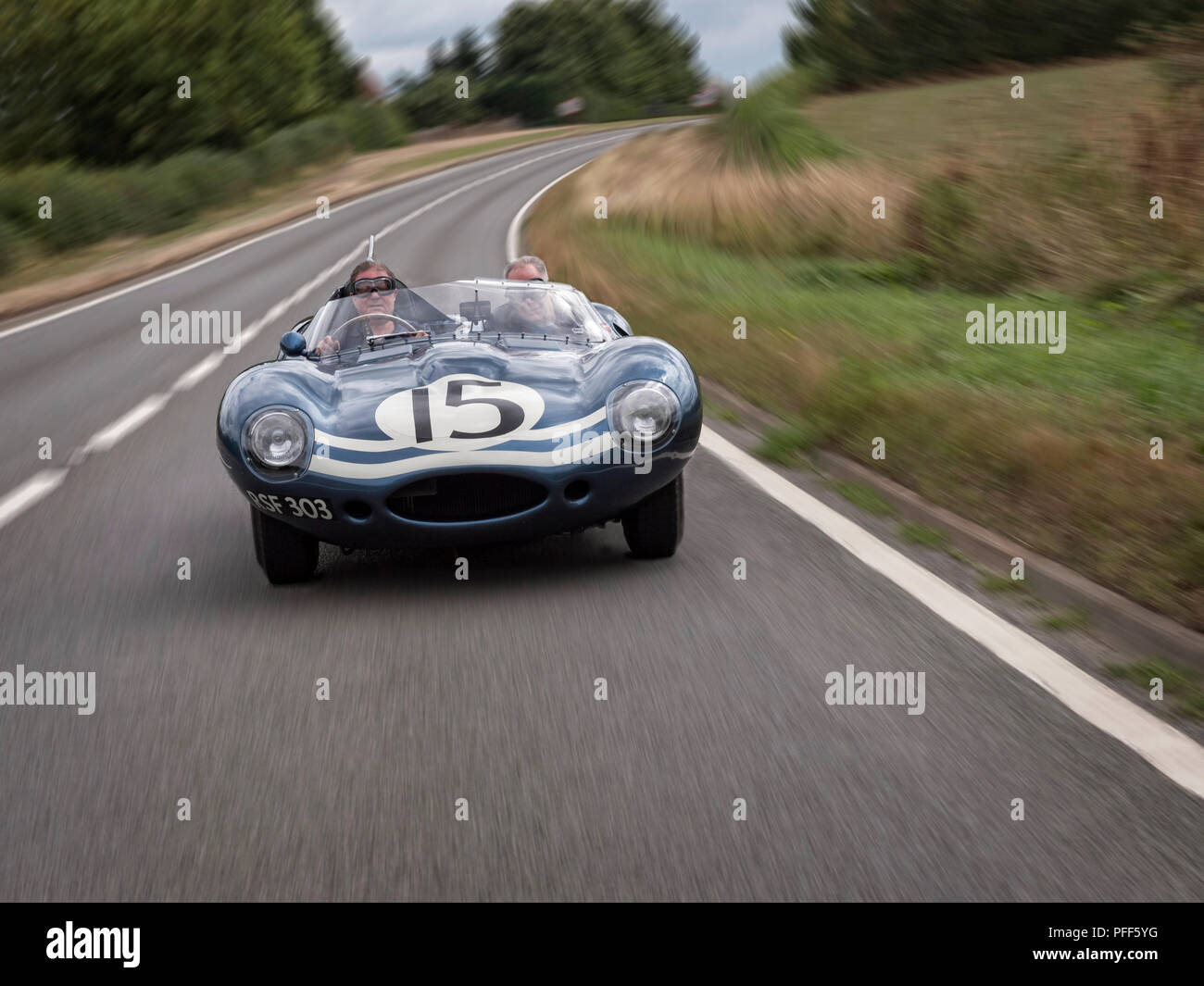 1956 Jaguar D Type XKSS713 603. Ecurie Ecosse 2e voiture de l'équipe en 1957 24 heures du Mans Banque D'Images