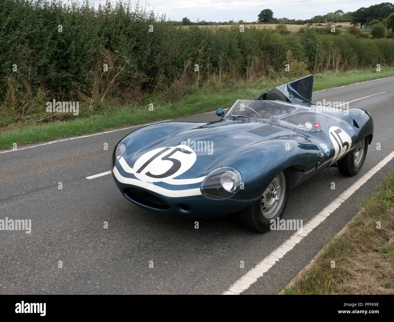 1956 Jaguar D Type XKSS713 603. Ecurie Ecosse 2e voiture de l'équipe en 1957 24 heures du Mans Banque D'Images