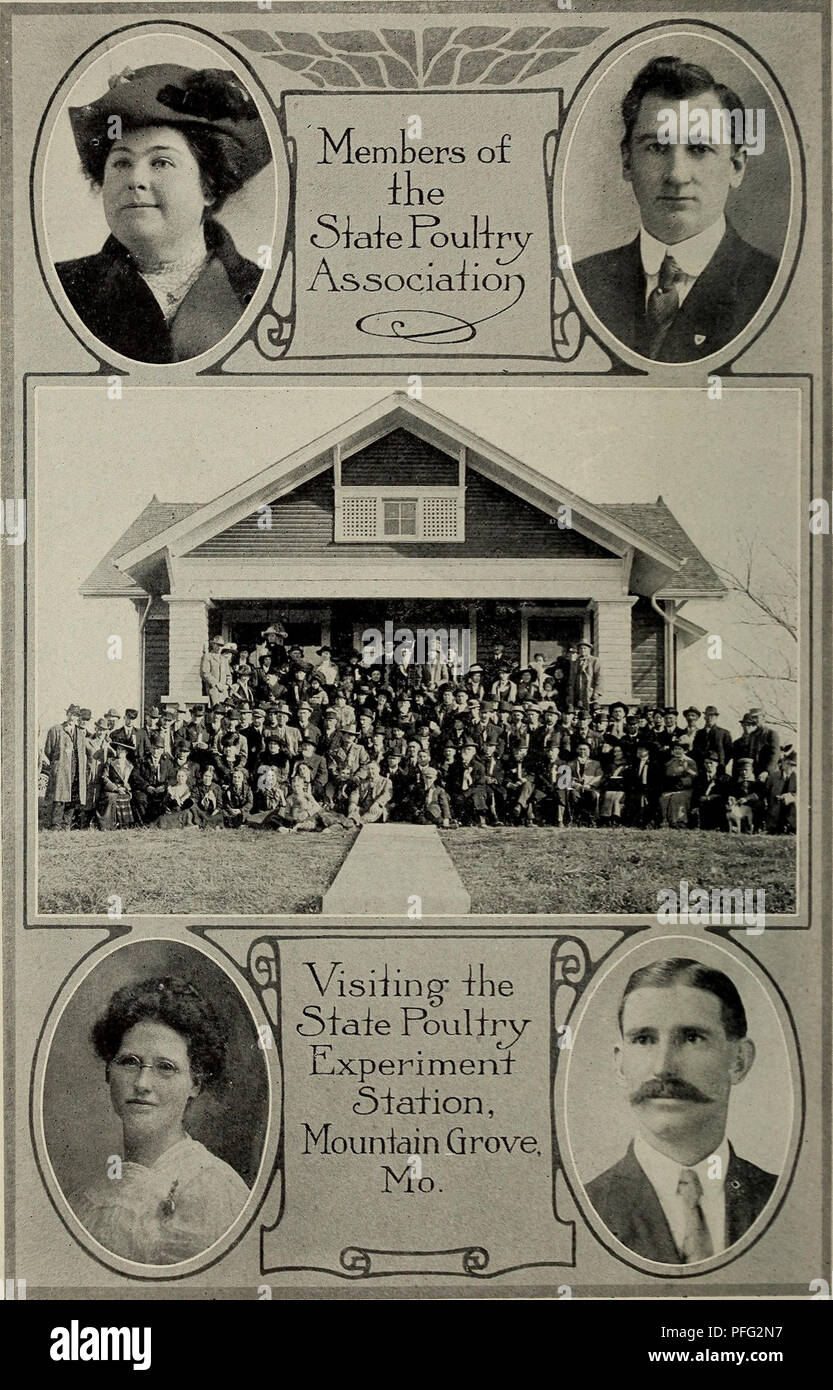 . Une journée à la Station expérimentale de la volaille de l'État du Missouri, Mountain Grove, Mo., par un bref examen des possibilités de l'industrie avicole du Missouri. La volaille. 48 UNE JOURNÉE À L'ÉTAT DE L'ÉTAT DU MISSOURI AUX VISITEURS DE L'ASSOCIATION.. Visiiing Pouliry* 4il Siaie xperimeni Slafion &lt;, Mountain Grove, Mo.. Veuillez noter que ces images sont extraites de la page numérisée des images qui peuvent avoir été retouchées numériquement pour plus de lisibilité - coloration et l'aspect de ces illustrations ne peut pas parfaitement ressembler à l'œuvre originale.. Poste de l'expérience de la volaille de l'État du Missouri ; Quisenberry, T. E. (Thomas E. ), 1 Banque D'Images