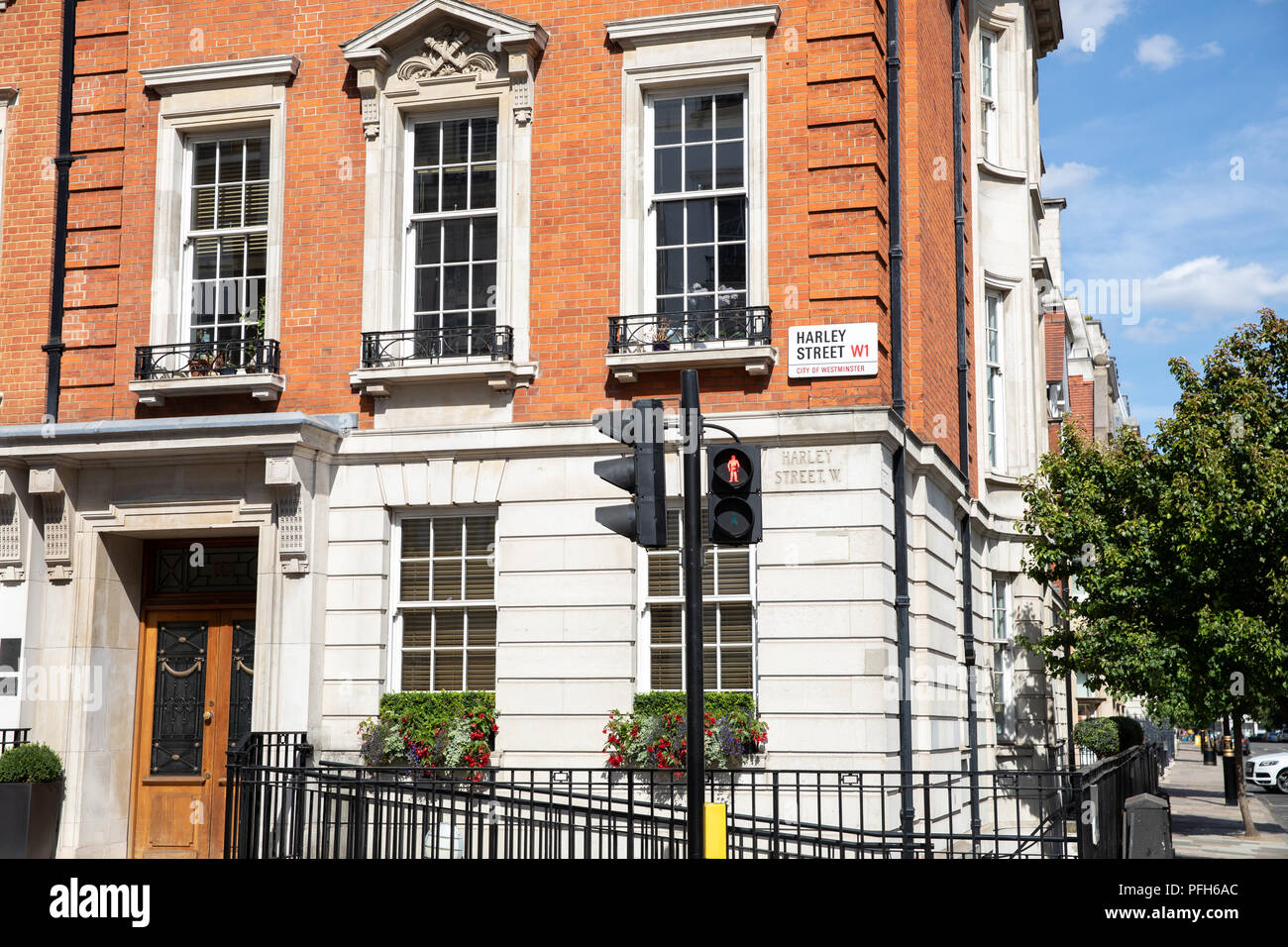 Harley Street, Londres Banque D'Images