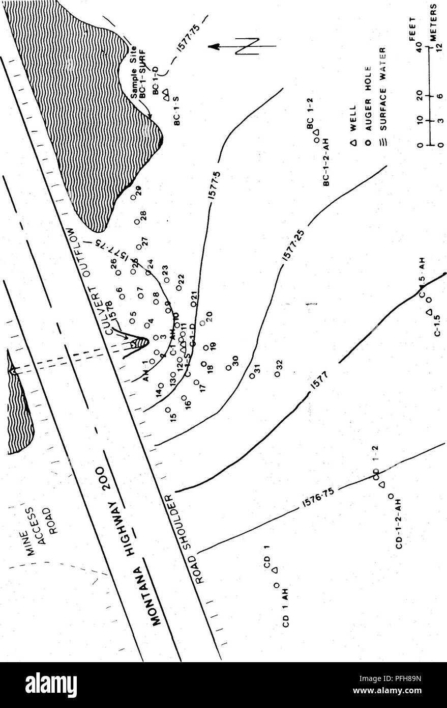 . Repos végétatif, hydrochimiques et microbiologiques des effets d'un parc naturel et un milieu humide artificiel sur le contrôle du drainage minier acide . Mine Drainage ; drainage minier acide ; les zones humides. en cm x : -p 00 '3' 00 c o a (0 g (U o (0 IM u 3 tn o â ¢^^ p u â â ¢ (U e O CQ â 1-1 U â¢4J 3 C O &lt;U 4J 4J c o o un&Lt ; u I en 0 ! 50. Veuillez noter que ces images sont extraites de la page numérisée des images qui peuvent avoir été retouchées numériquement pour plus de lisibilité - coloration et l'aspect de ces illustrations ne peut pas parfaitement ressembler à l'œuvre originale.. Montana State University (Bozeman, au Montana, ). Recherche de remise en état Banque D'Images