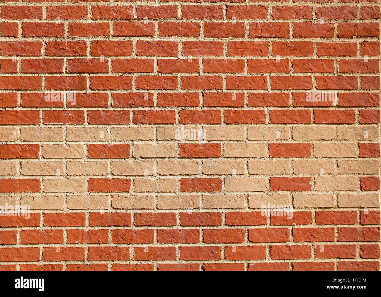 Mur de brique, façon de construction traditionnelle Banque D'Images