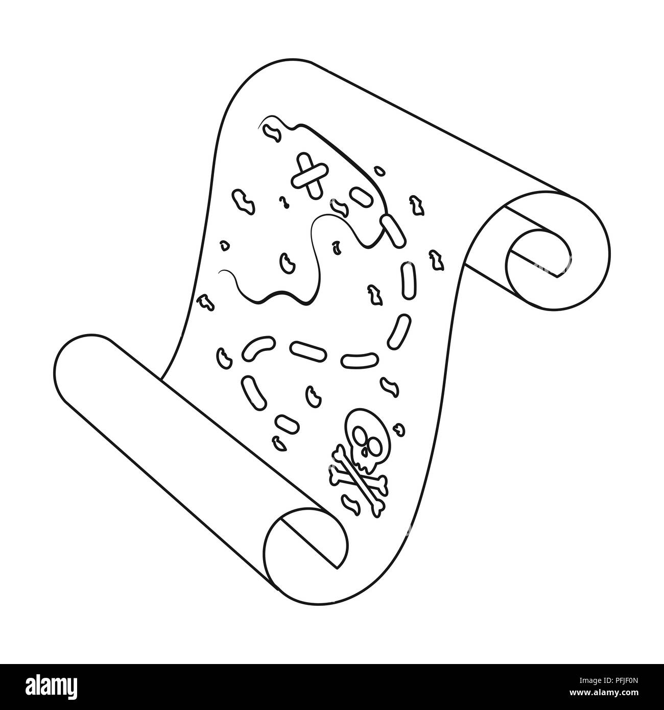 Carte Au Tresor Banque D Images Noir Et Blanc Alamy