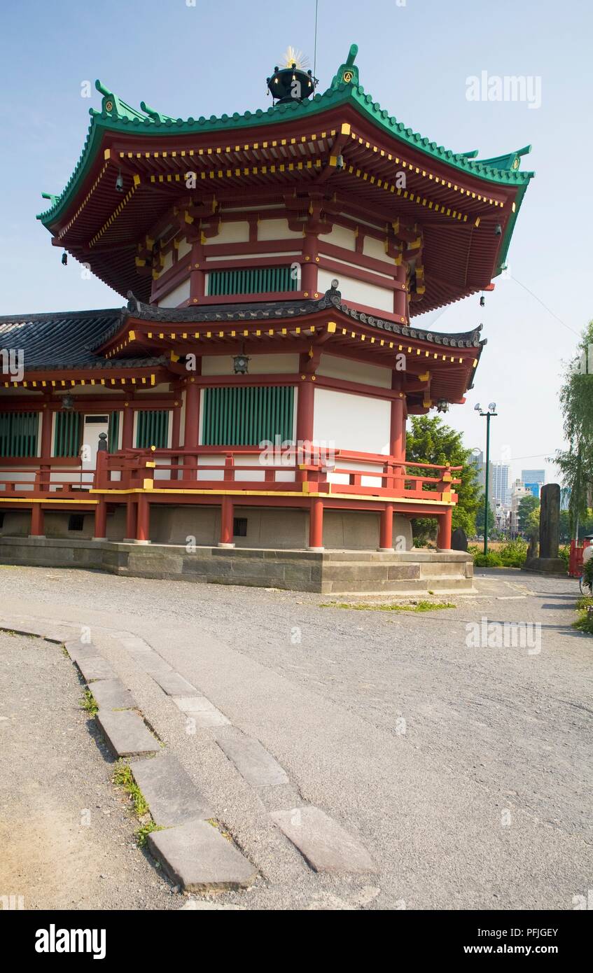 Le Japon, Taito-ku, Ueno Park, Temple Benten-n Banque D'Images