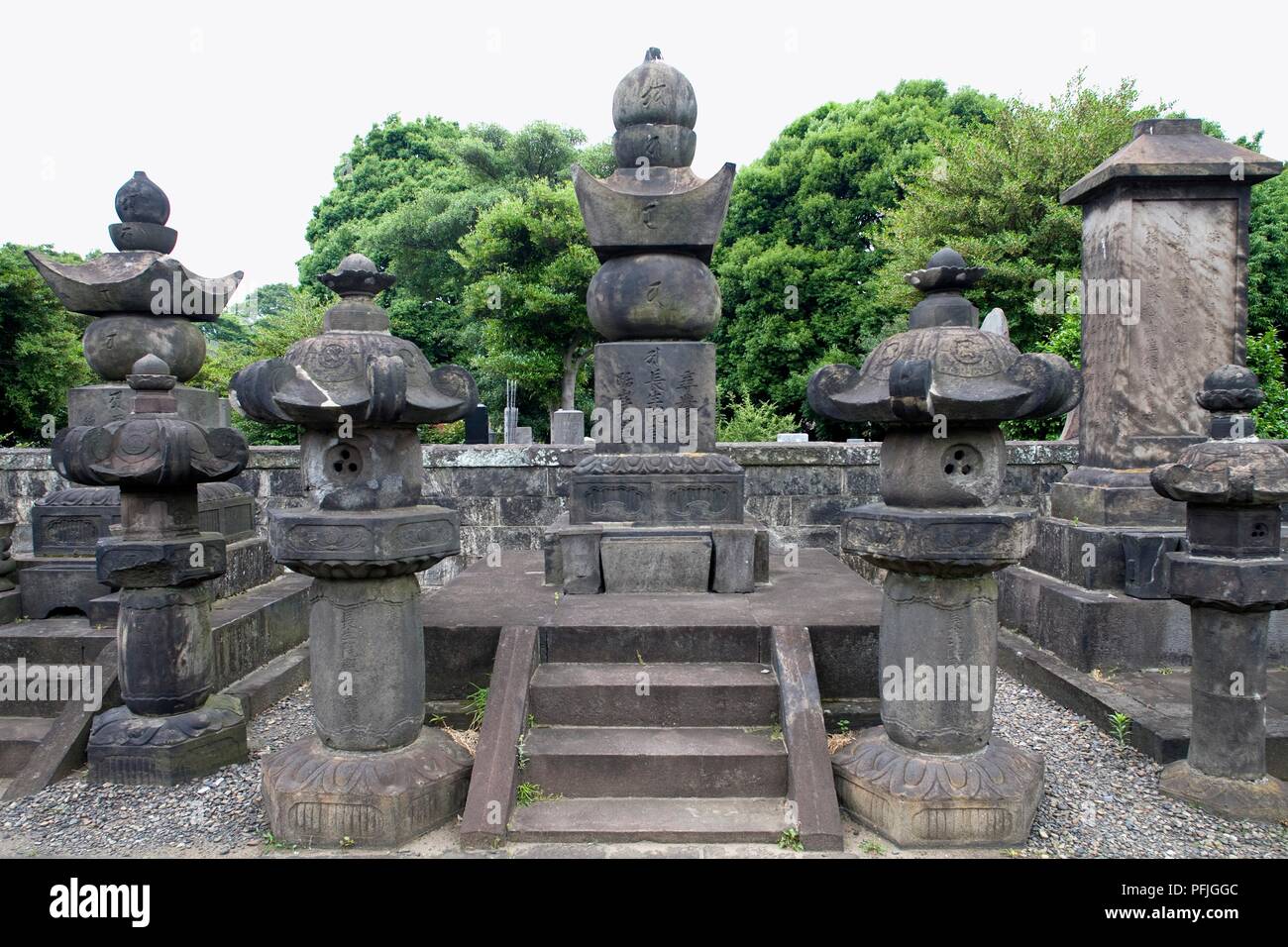 Japon, Tokyo, Taito-ku, cimetière Yanaka Banque D'Images