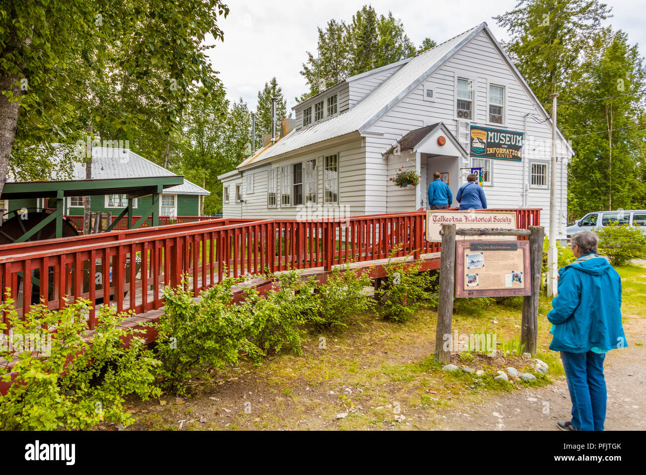 Vieux village historique de Talkeetna Alaska Banque D'Images