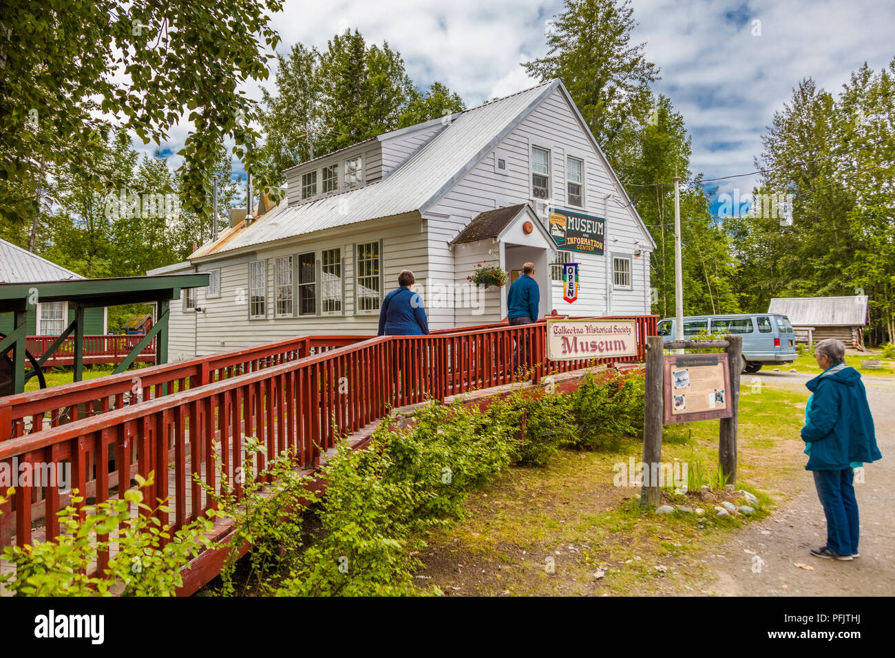 Vieux village historique de Talkeetna Alaska Banque D'Images