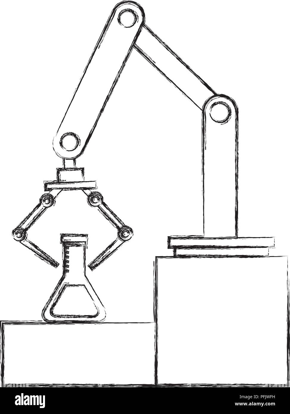 Bras Robotique En Usine Avec Tube A Essai De Laboratoire Dessin A La Main Image Vectorielle Stock Alamy Bras Robotique En Usine Avec Tube A Essai De Laboratoire Dessin A La Main Image Vectorielle Stock Alamy