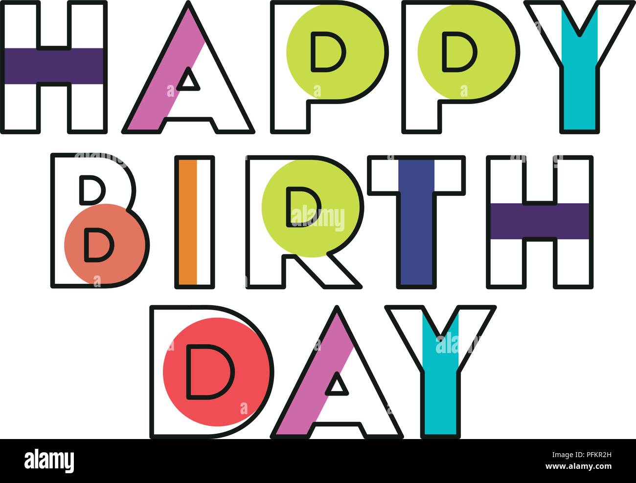 Joyeux Anniversaire Message Avec La Police Fait Main Image Vectorielle Stock Alamy Joyeux Anniversaire Message Avec La Police Fait Main Image Vectorielle Stock Alamy