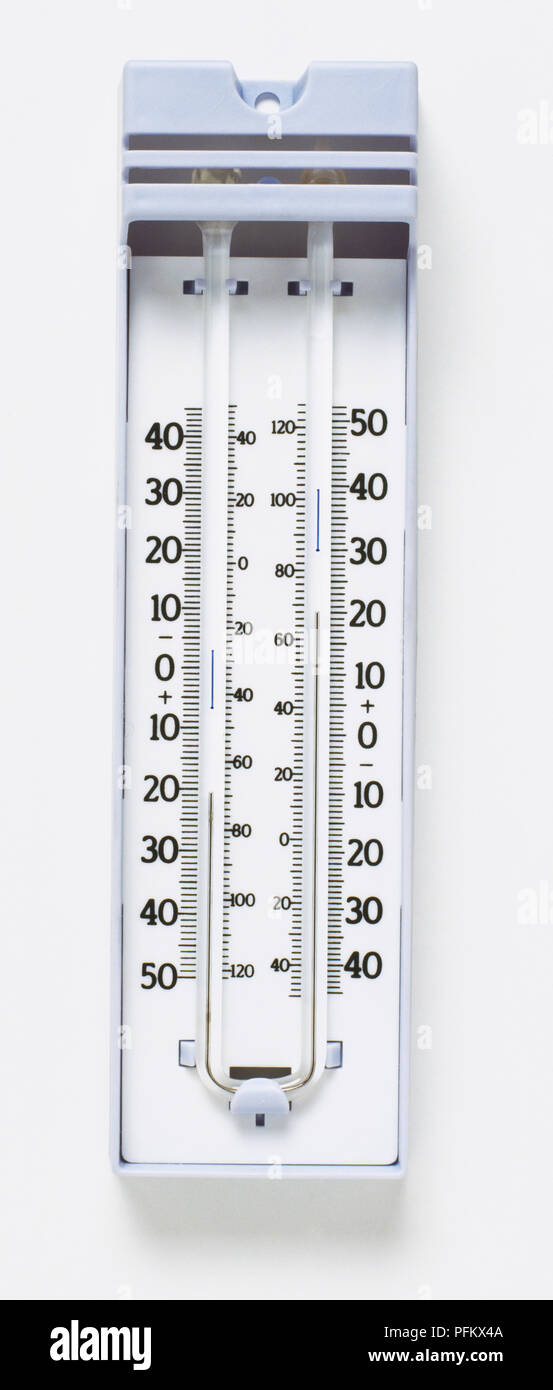 Maximum minimum thermometer Banque de photographies et d'images à haute  résolution - Alamy