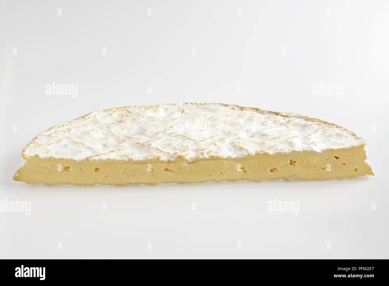 Français tranche de brie de Meaux Banque D'Images