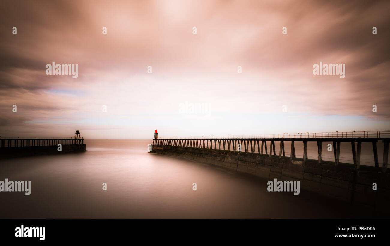 Piers Whitby, North Yorkshire Banque D'Images