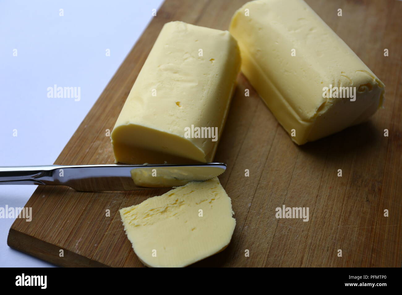 L'alimentation : du beurre frais Banque D'Images